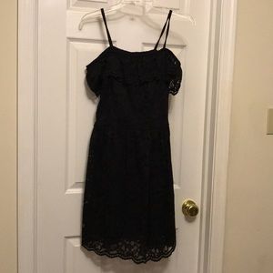 Cold shoulder lace dress